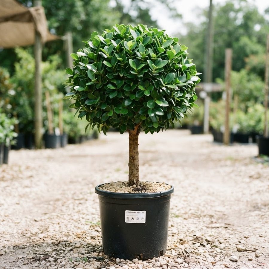 Ficus Nitida Globe — Ficus microcarpa sculpted